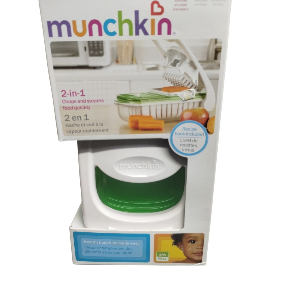 Munchkin Fresh Food Chopper‎ & Steamer 2-in-1 Baby Food Maker BPA-Free